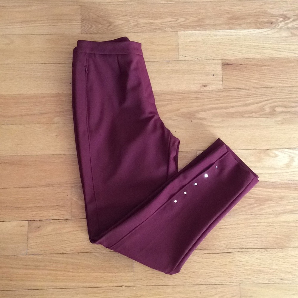 ESCADA burgundy stretchy pants, size 36